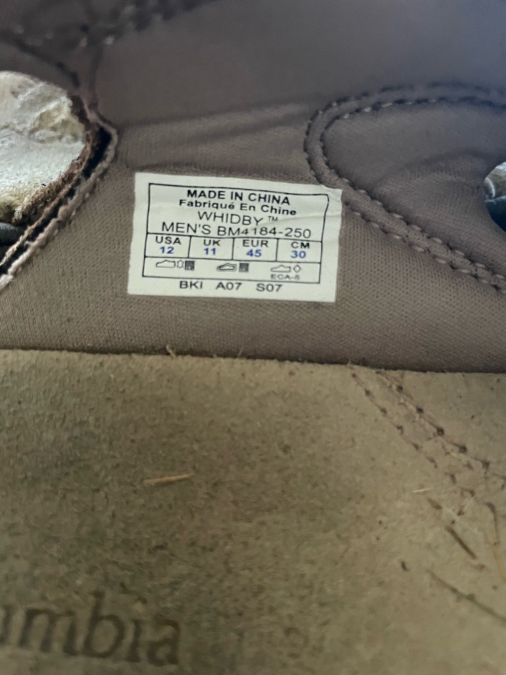 Columbia Trail storm Hiker 3 Strap Beige Suede outdoor climbing hiking sandals - Picture 4 of 9